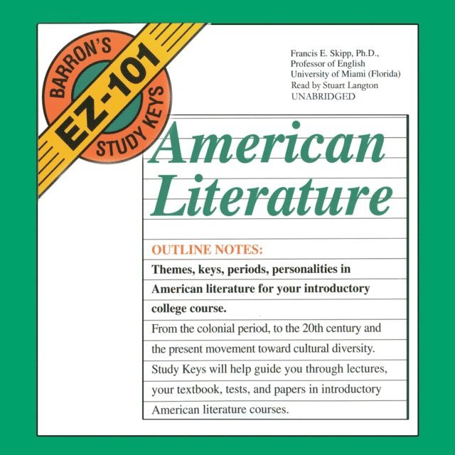 Francis E. Skipp PhD - American Literature, Ljudbok