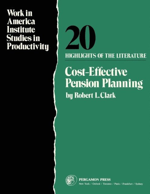Robert L. Clark - Cost-Effective Pension Planning, E-bok