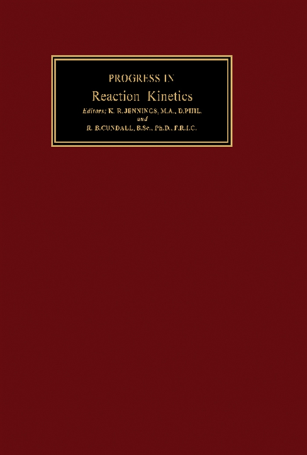 R. B. Cundall, K. R. Jennings - Progress in Reaction Kinetics, E-bok