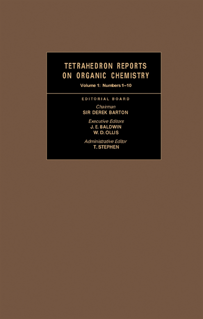 W. D. Ollis, J. E. Baldwin, Derek Barton - Tetrahedron Reports on Organic Chemistry, E-bok