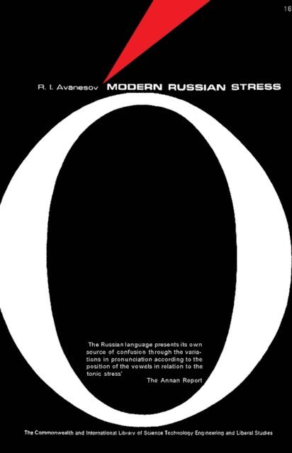 R. I. Avanesov, C. V. James - Modern Russian Stress, E-bok