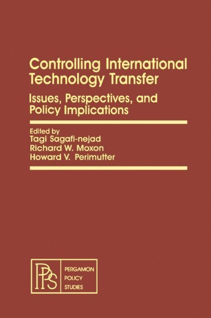 Howard V. Perlmutter, Richard W. Moxon, Tagi Sagafi-Nejad - Controlling International Technology Transfer, E-bok