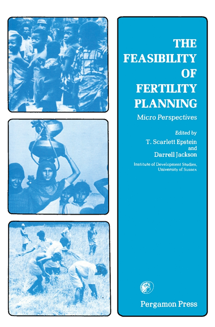 Darrell Jackson, T. Scarlett Epstein - Feasibility of Fertility Planning, E-bok