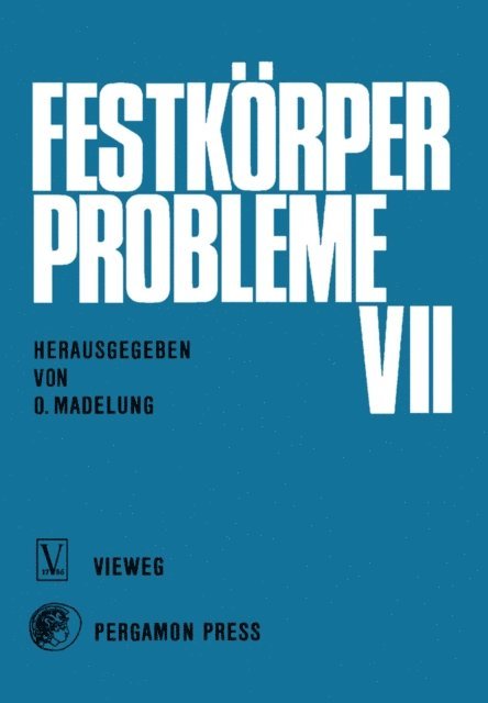 O. Madelung - Festkorper Probleme, E-bok