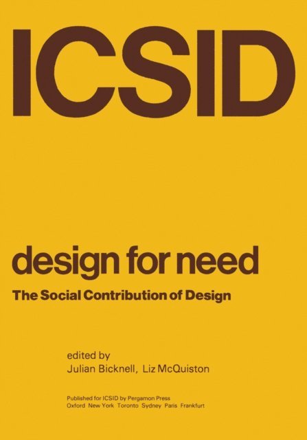 Liz Mcquiston, Julian Bicknell - Design for Need, The Social Contribution of Design, E-bok. Tillgänglighet: Lägg i varukorg