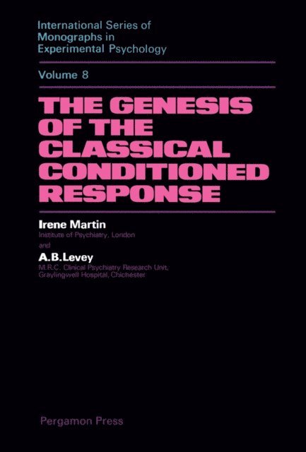 A.B. Levey, Irene Martin, H. J. Eysenck - Genesis of the Classical Conditioned Response, E-bok