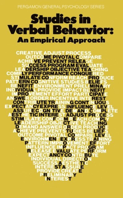 Richard S. Feldman, Kurt Salzinger - Studies in Verbal Behavior, E-bok