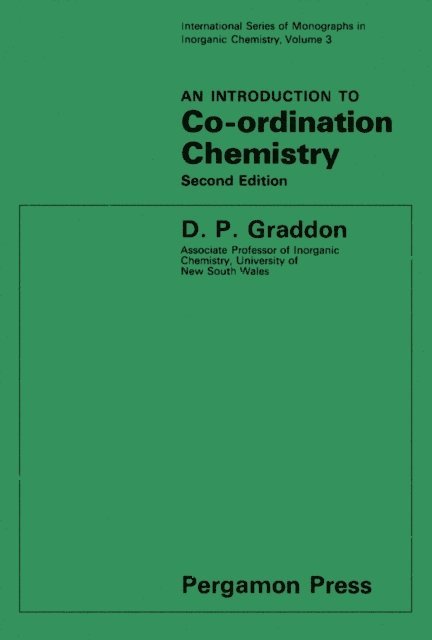 D. P. Graddon, A. G. Maddock, H. Taube - Introduction to Co-Ordination Chemistry, E-bok