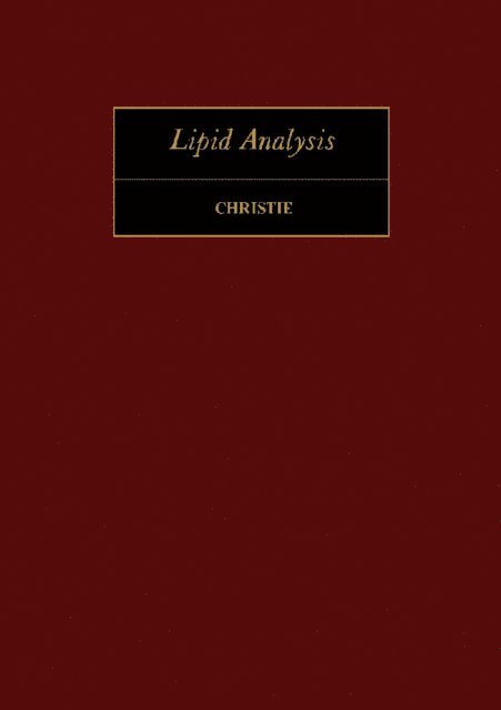 William W. Christie - Lipid Analysis, E-bok