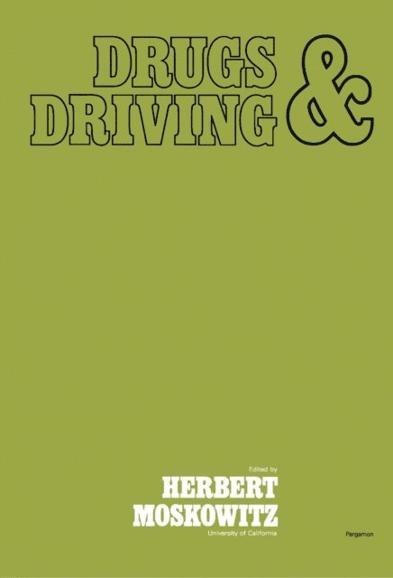 Herbert Moskowitz - Drugs and Driving, E-bok