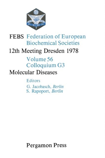 S. Rapoport, G. Jacobasch - Molecular Diseases, E-bok