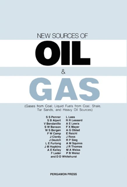 V Bendanillo, S B Alpert, S. S. Penner - New Sources of Oil and Gas, E-bok. Tillgänglighet: Lägg i varukorg