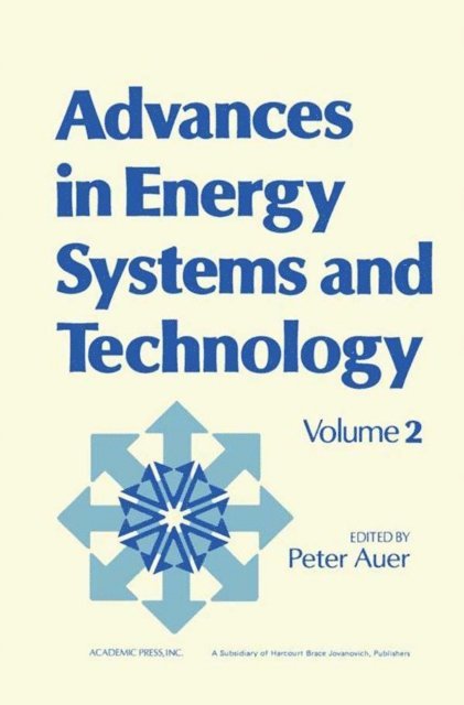 Peter Auer - Advances in Energy Systems and Technology, E-bok