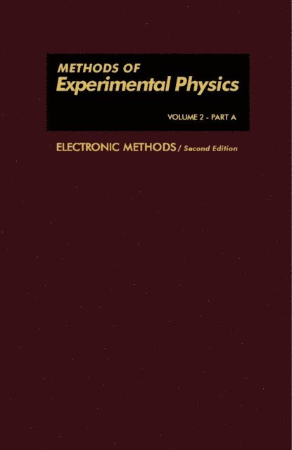 R. O. Haxby, E. Bleuler - Electronic Methods, E-bok