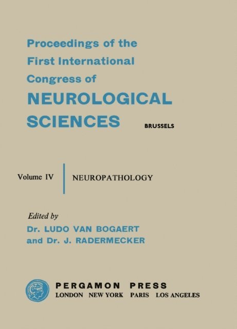 J. Radermecker, L. Van Bogaert - Neuropathology, E-bok