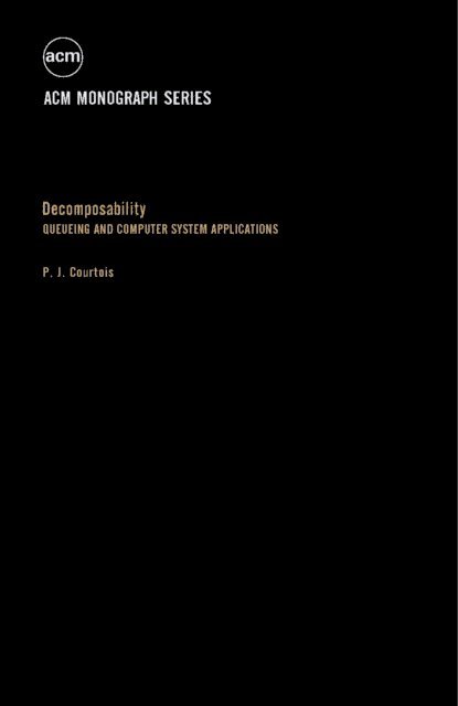 P. J. Courtois, Robert L. Ashenhurst - Decomposability, E-bok