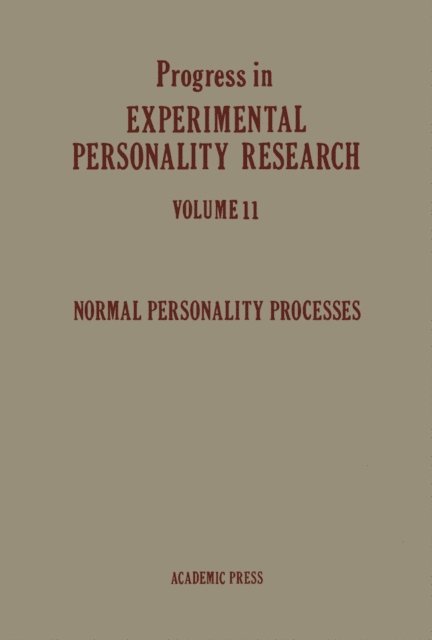 Winifred B. Maher, Brendan A. Maher - Normal Personality Processes, E-bok