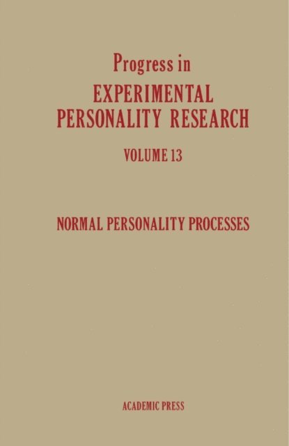 Winifred B. Maher, Brendan A. Maher - Normal Personality Processes, E-bok