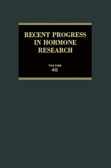 James H. Clark - Recent Progress in Hormone Research, E-bok