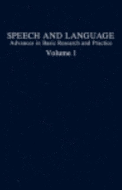 Norman J. Lass - Speech and Language, E-bok