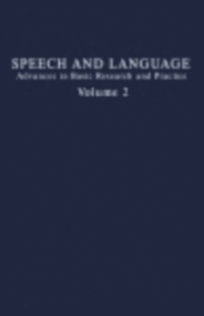 Norman J. Lass - Speech and Language, E-bok