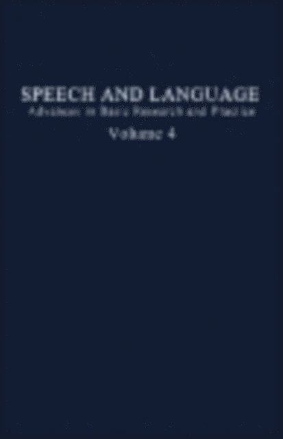 Norman J. Lass - Speech and Language, E-bok