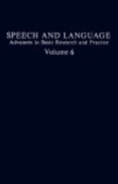 Norman J. Lass - Speech and Language, E-bok
