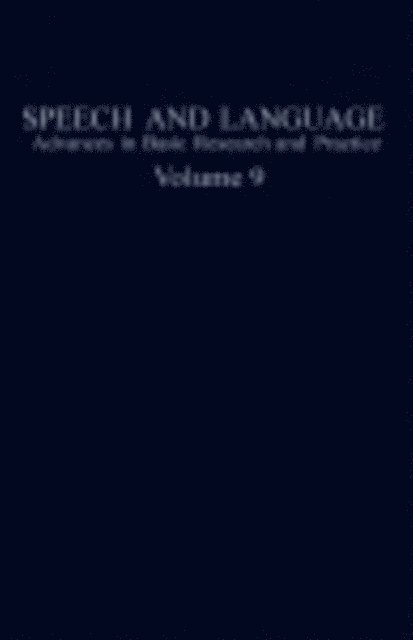 Norman J. Lass - Speech and Language, E-bok