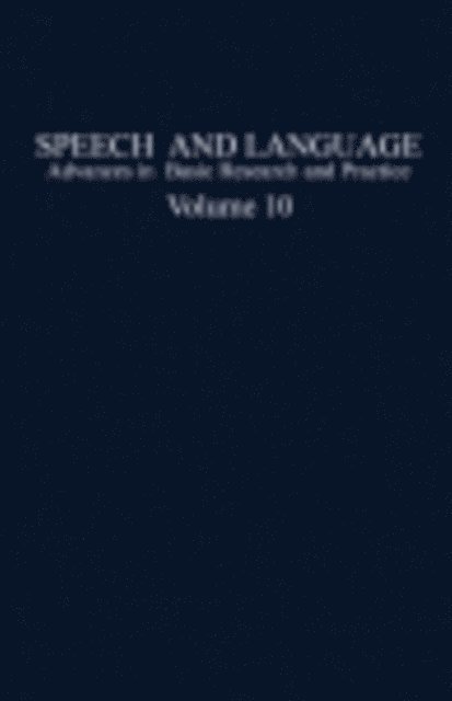 Norman J. Lass - Speech and Language, E-bok