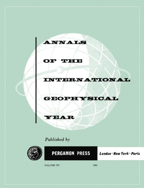 C. M. Minnis, W. J. G. Beynon - Tables of IGY Monthly Median Ionospheric Data, E-bok
