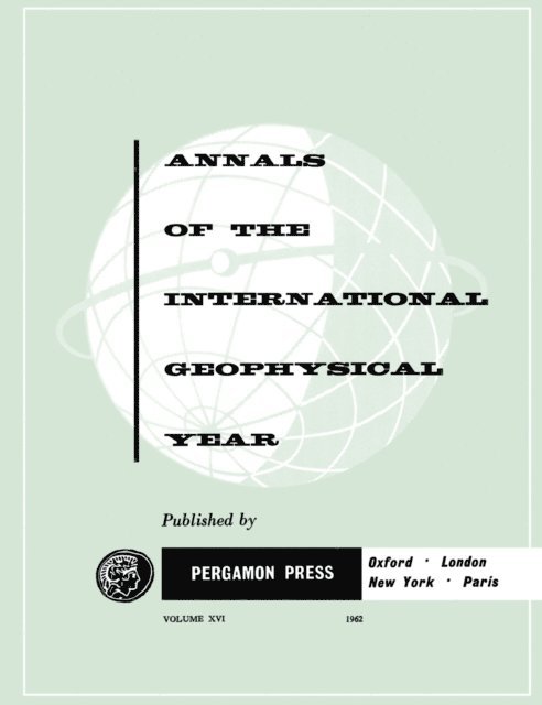 G. M. B. Dobson, J. V. Lincoln, A. H. Shapley - IGY Calendar Record: Ozone Instruction Manual, E-bok