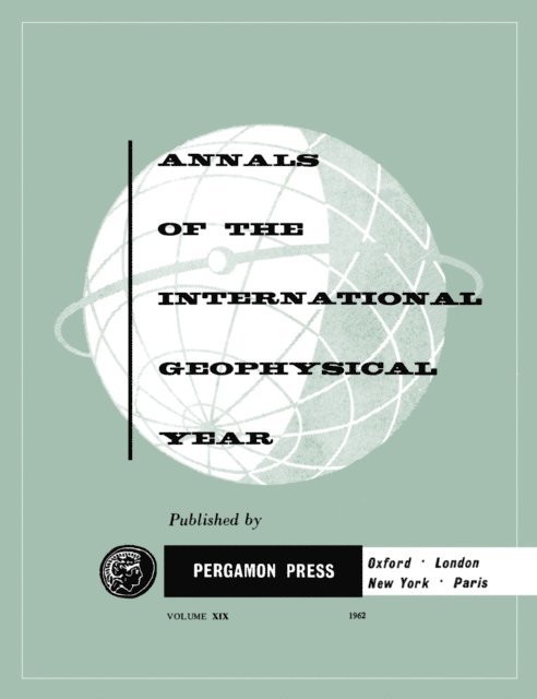 C. M. Minnis, W. J. G. Beynon - Tables of IGY Monthly Median Ionospheric Data, E-bok