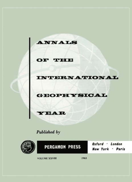 J. A. Simpson - Tables of IGC Cosmic Ray Data, E-bok