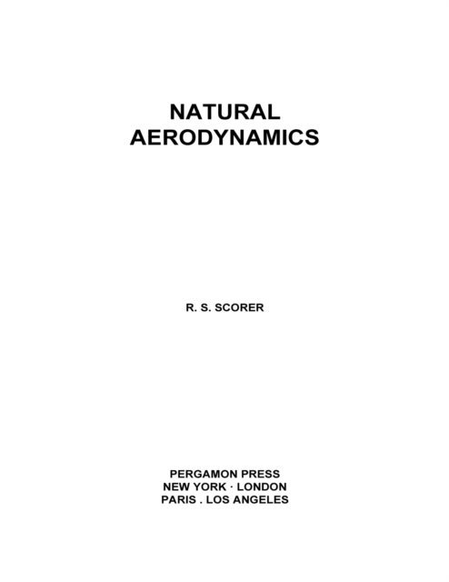 R. S. Scorer - Natural Aerodynamics, E-bok