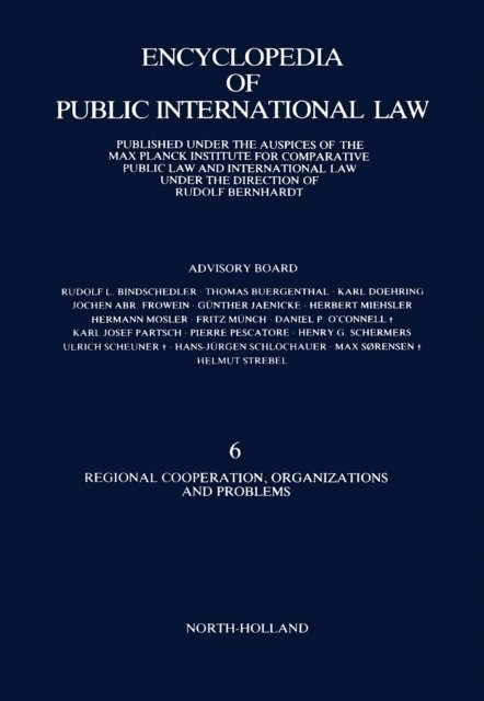 Rudolf Bernhardt - Regional Cooperation, Organizations and Problems, E-bok