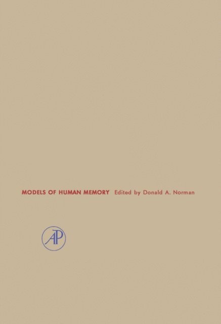 Donald A. Norman - Models of Human Memory, E-bok