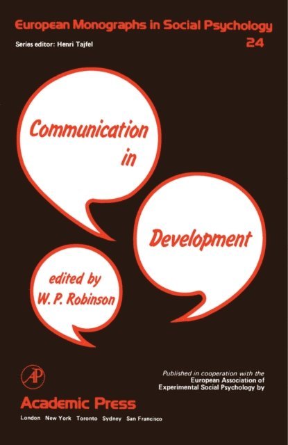 W. P. Robinson - Communication in Development, E-bok
