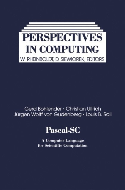 Jurgen Wolff von Gudenberg, Christian Ullrich, Gerd Bohlender, Daniel Siewiorek, Werner Rheinboldt - Pascal-SC, E-bok