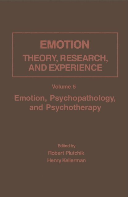 Henry Kellerman, Robert Plutchik - Emotion, Psychopathology, and Psychotherapy, E-bok