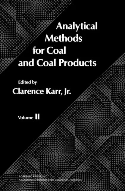 Clarence Karr - Analytical Methods for Coal and Coal Products, E-bok. Tillgänglighet: Lägg i varukorg