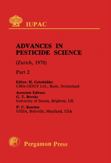 P. C. Kearney, G. T. Brooks, H. Geissbuhler - Synthesis of Pesticides Chemical Structure and Biological Activity Natural Products with Biological Activity, E-bok