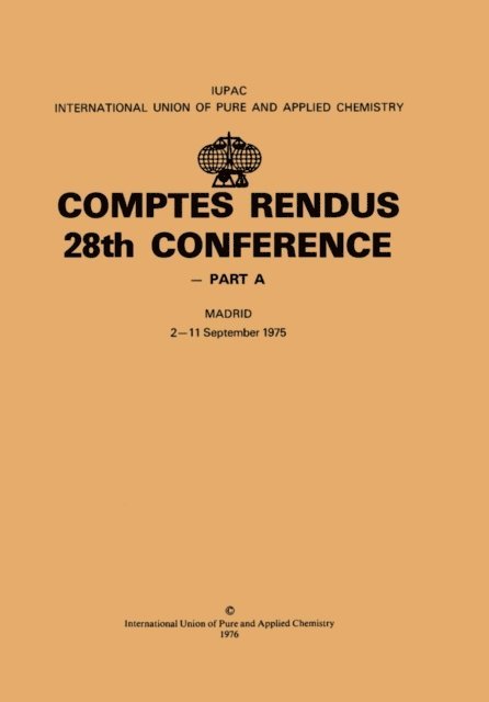 M. Williams - Comptes Rendus 28th Conference, E-bok