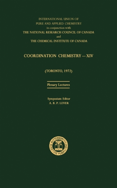 A. B. P. Lever - Coordination Chemistry-XIV, E-bok