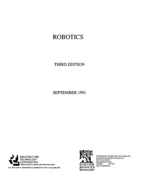 Architecture Technology Architecture Technology Corpor - Robotics, E-bok