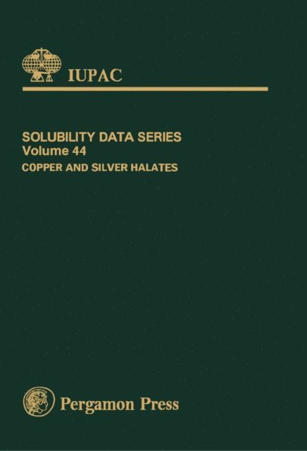M. Salomon, H. Miyamoto, E.M. Woolley - Copper and Silver Halates, E-bok