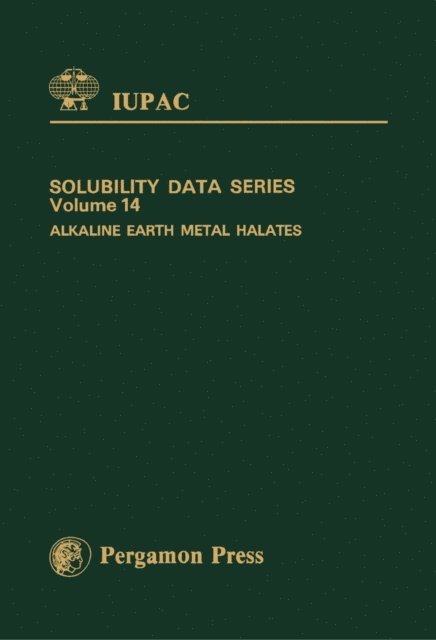 H. L. Clever, M. Salomon, H. Miyamoto - Alkaline Earth Metal Halates, E-bok