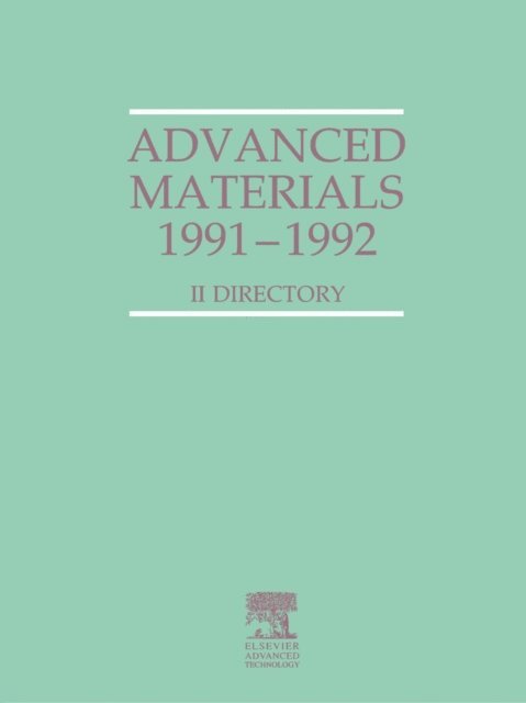 A. Fletcher - Advanced Materials 1991-1992, E-bok