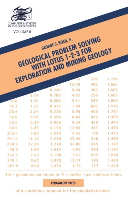 G.S. Koch, Daniel F Merriam - Geological Problem Solving with Lotus 1-2-3 for Exploration and Mining Geology, E-bok