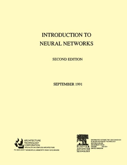 Architecture Technology Architecture Technology Corpor - Introduction to Neural Networks, E-bok