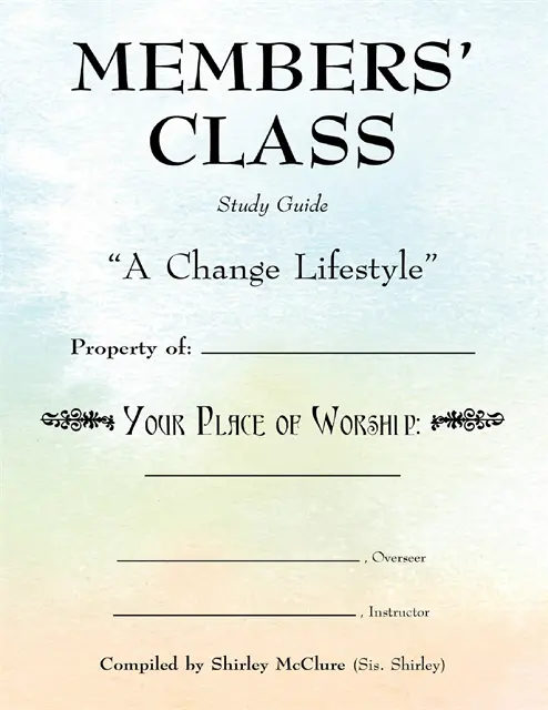 Shirley McClure - Members' Class, Study Guide, E-bok. Tillgänglighet: Lägg i varukorg